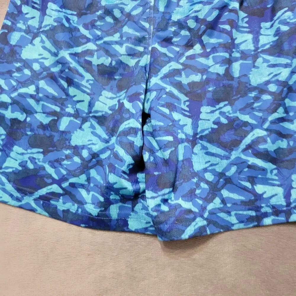 Under Armour Athletic Shorts Boys Size 6 Blue Geometric Comfort Stretch‎ Pull On